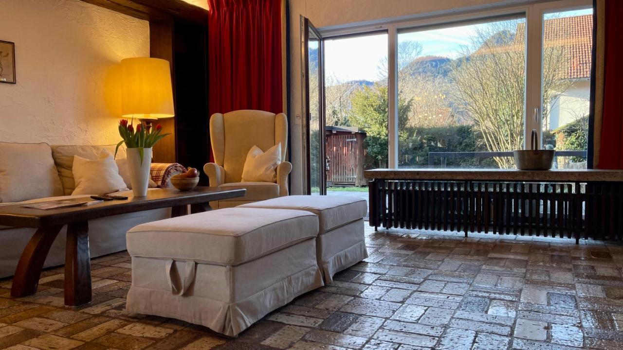 Large Holiday Apartment With Sauna, Terrace, Garden And Open Fireplace Lenggries Luaran gambar