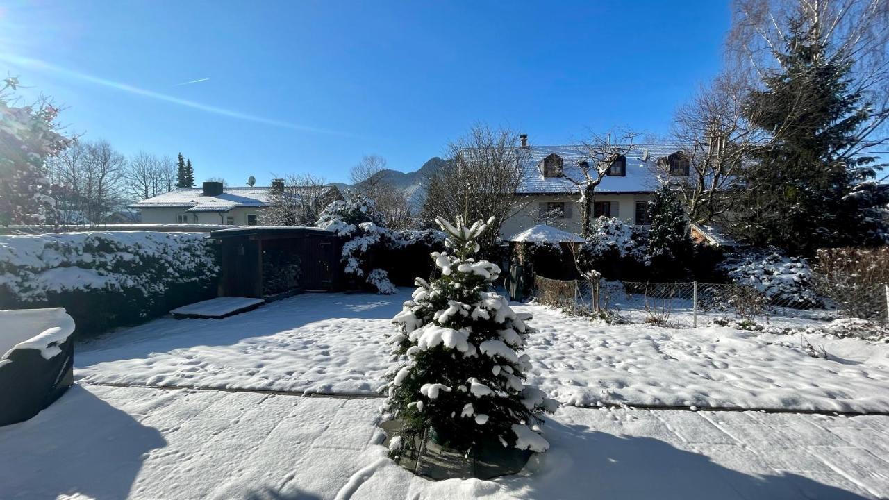 Large Holiday Apartment With Sauna, Terrace, Garden And Open Fireplace Lenggries Luaran gambar