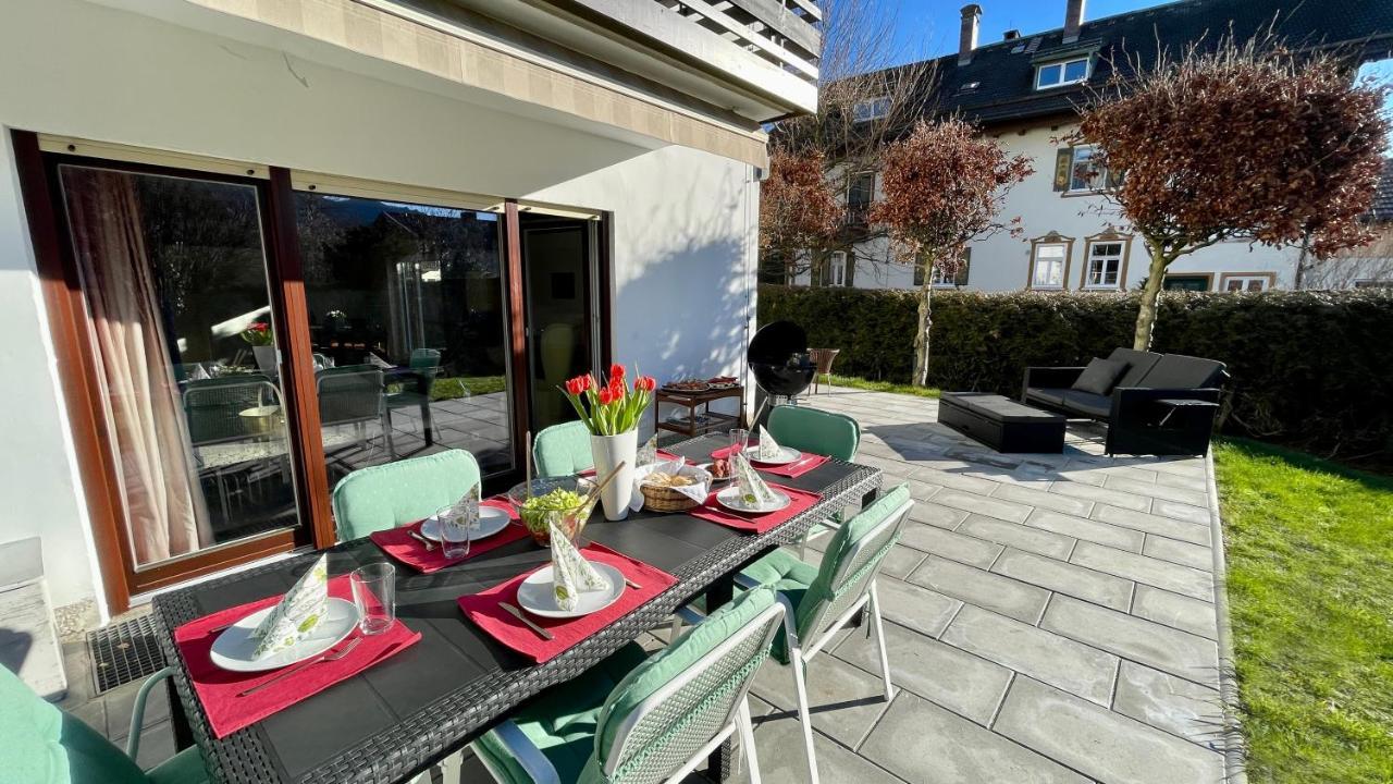 Large Holiday Apartment With Sauna, Terrace, Garden And Open Fireplace Lenggries Luaran gambar